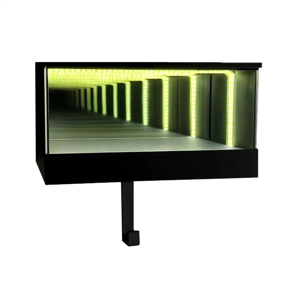 Infinity Garage Keychain With LED Light Car Model Display Key Holder Infinite Illusion Tunnel Effect