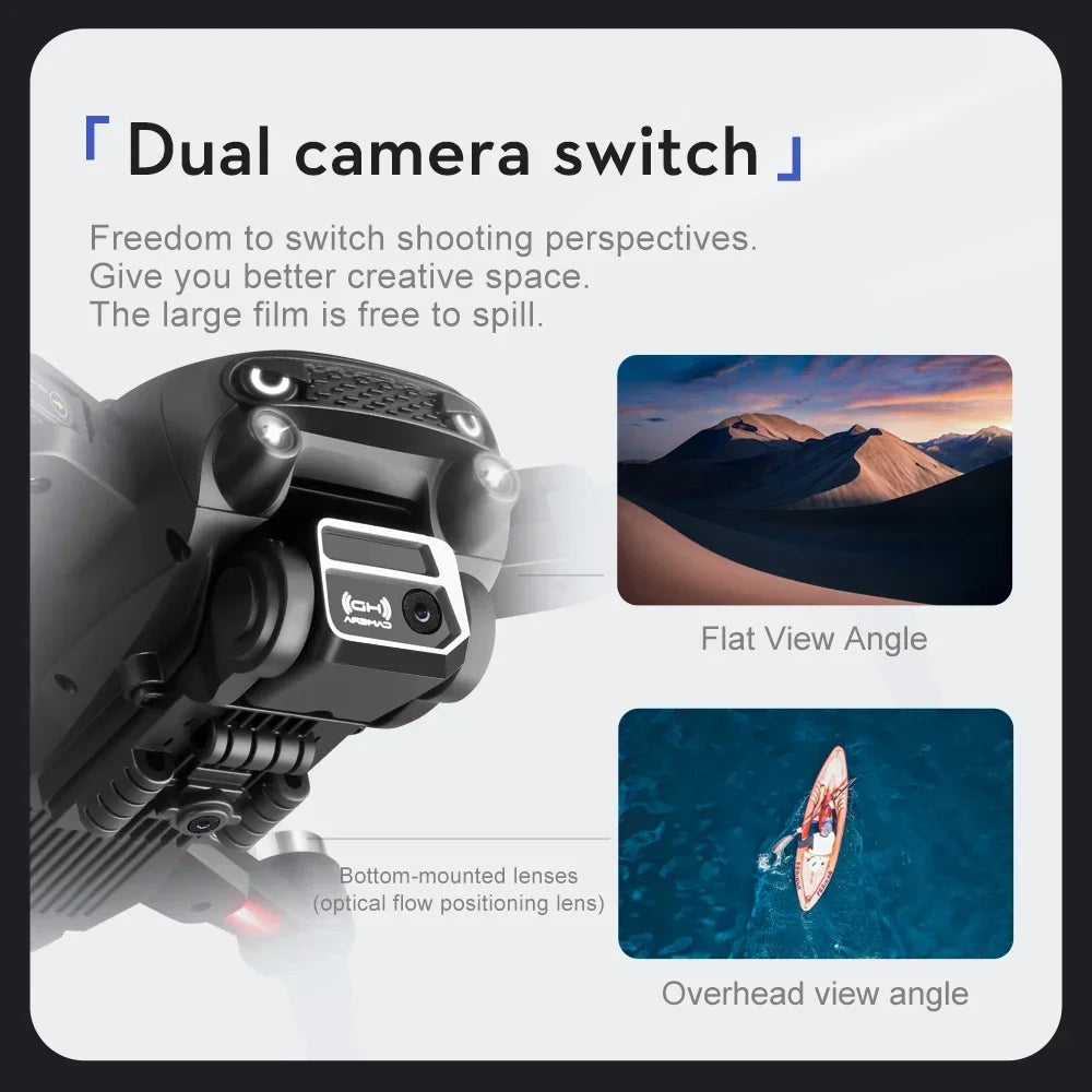 2025 New S2S Drone 8K Professional HD Dual Camera Brushless Obstacle Avoidance Aerial Photography Foldable Quadcopter Toys Gifts