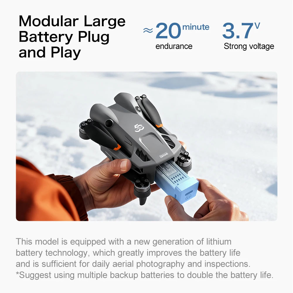New GT50 Aerial Photography Drone with Obstacle Avoidance, HD Brushless Quadcopter with Large Screen Remote Control Toy Aircraft