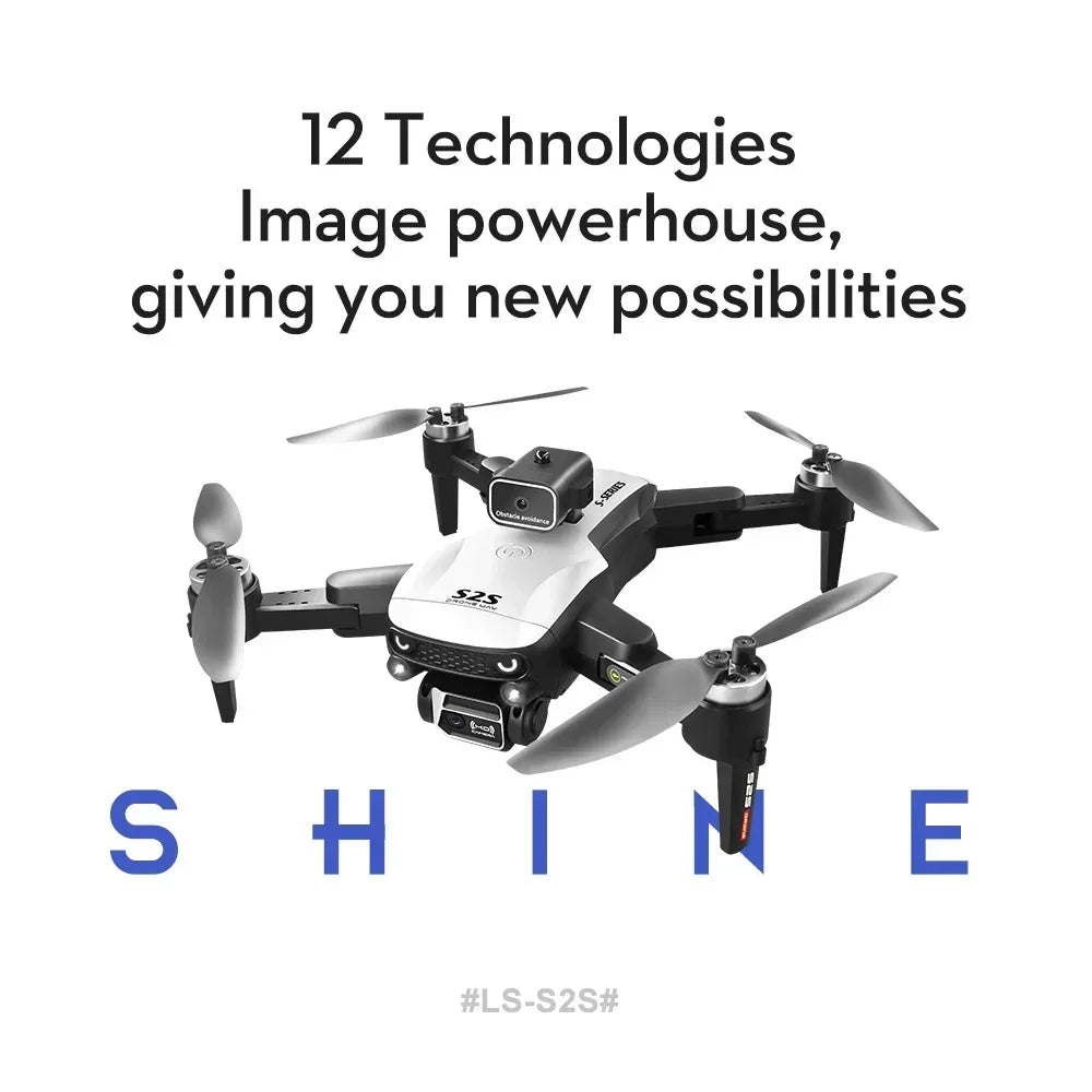 2025 New S2S Drone 8K Professional HD Dual Camera Brushless Obstacle Avoidance Aerial Photography Foldable Quadcopter Toys Gifts