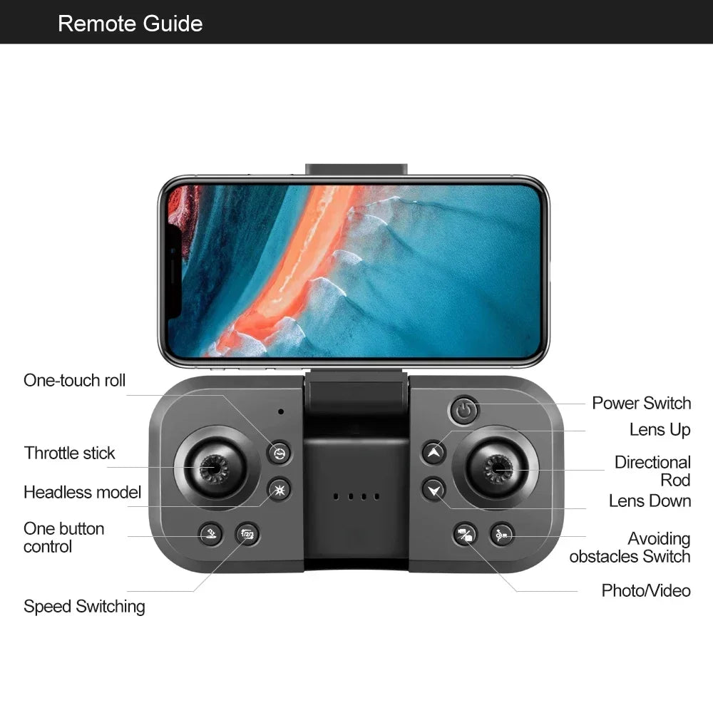 2025 New S2S Drone 8K Professional HD Dual Camera Brushless Obstacle Avoidance Aerial Photography Foldable Quadcopter Toys Gifts