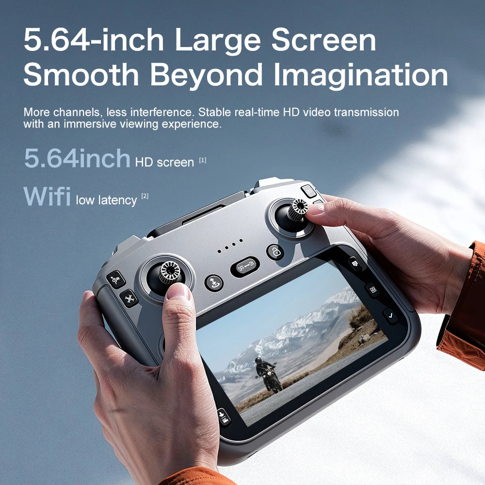 New GT50 Aerial Photography Drone with Obstacle Avoidance, HD Brushless Quadcopter with Large Screen Remote Control Toy Aircraft