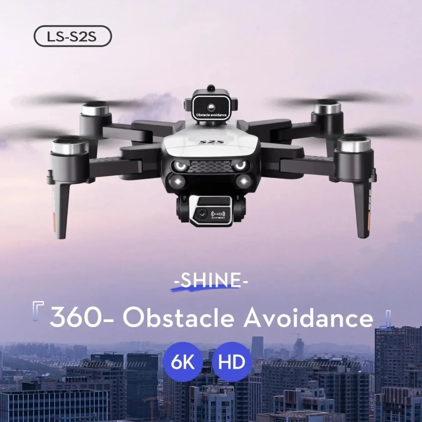 2025 New S2S Drone 8K Professional HD Dual Camera Brushless Obstacle Avoidance Aerial Photography Foldable Quadcopter Toys Gifts