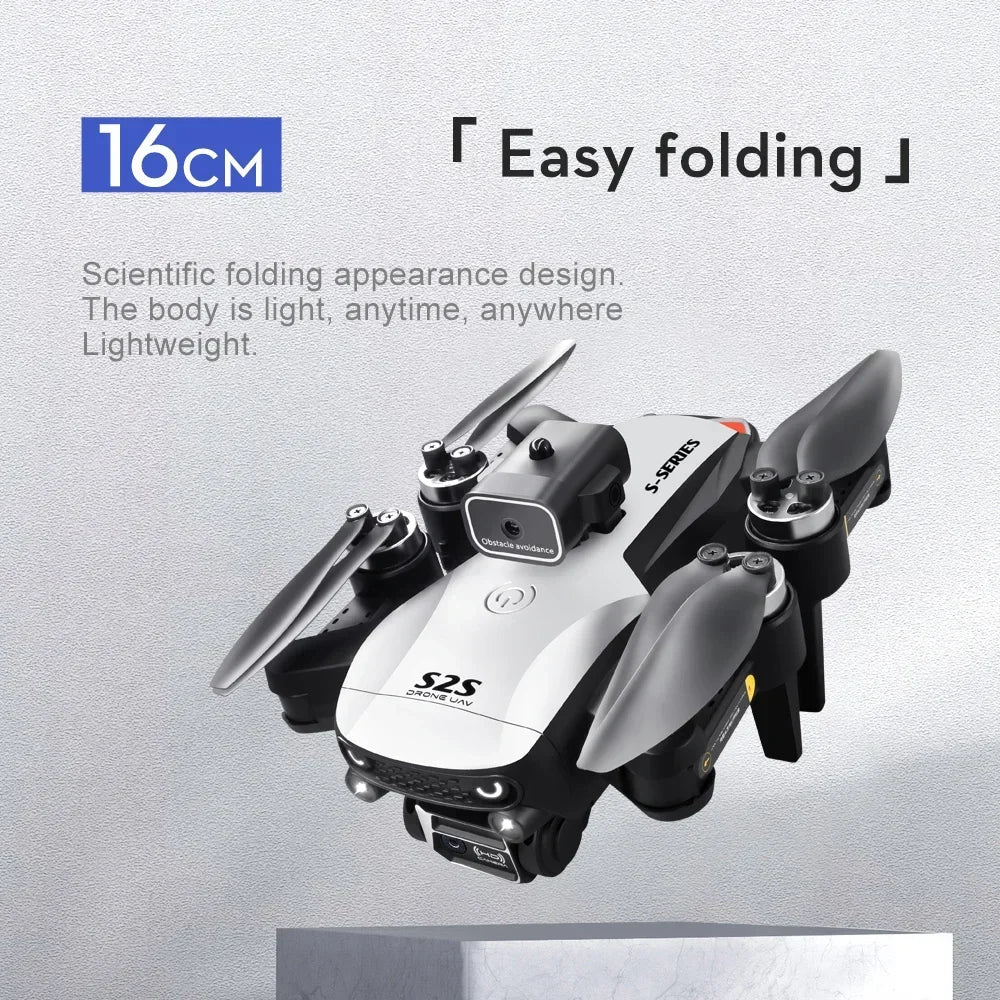 2025 New S2S Drone 8K Professional HD Dual Camera Brushless Obstacle Avoidance Aerial Photography Foldable Quadcopter Toys Gifts