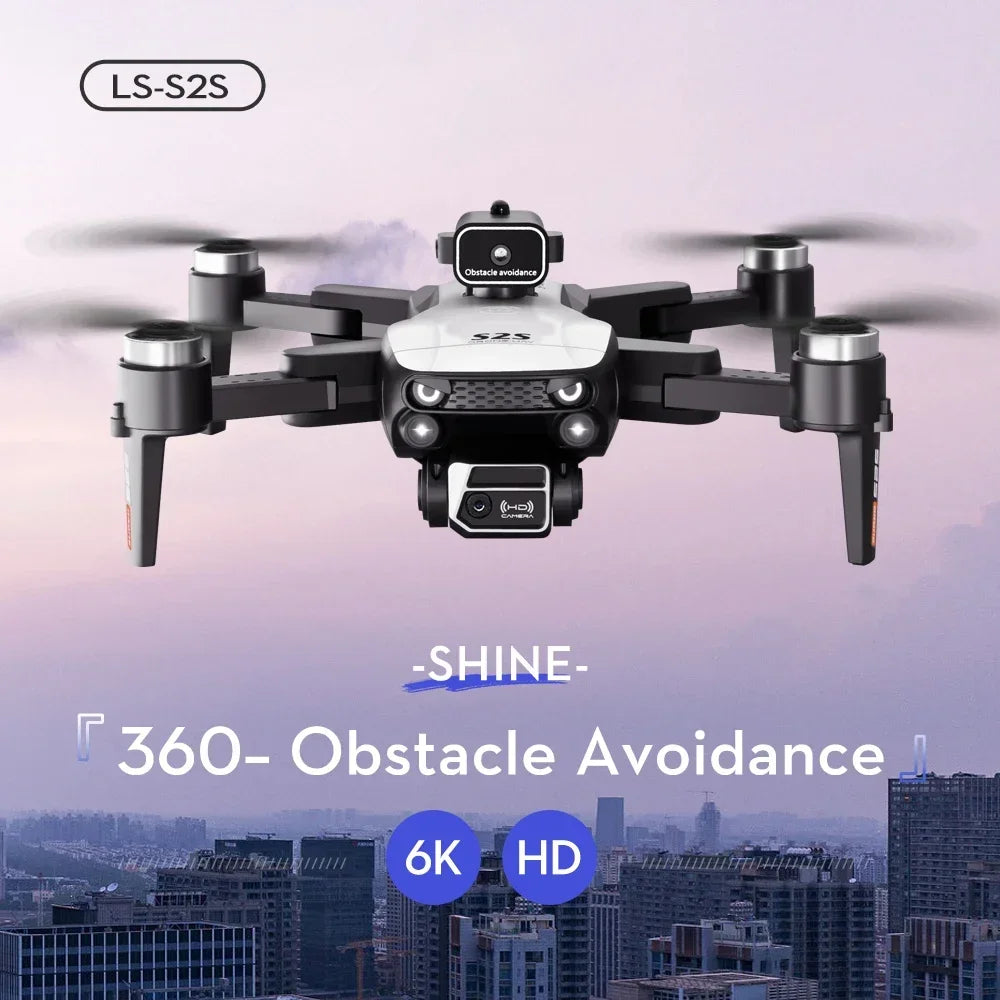 2025 New S2S Drone 8K Professional HD Dual Camera Brushless Obstacle Avoidance Aerial Photography Foldable Quadcopter Toys Gifts