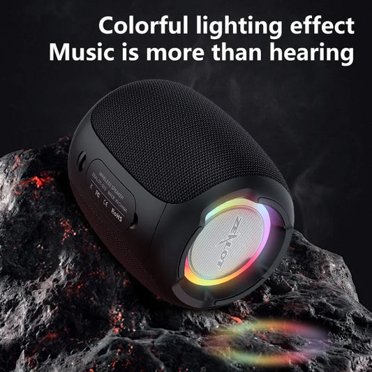 Altavoz nalámbrico ZEALOT S53 de 10 W, altavoz subwoofer portátil, resistente al agua IPX 5, emparejamiento dual, batería de 3600 mAh.