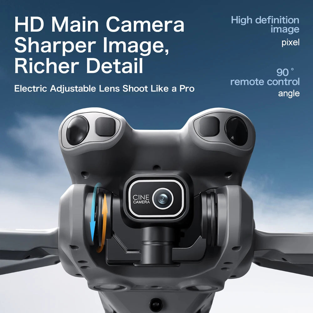 New GT50 Aerial Photography Drone with Obstacle Avoidance, HD Brushless Quadcopter with Large Screen Remote Control Toy Aircraft