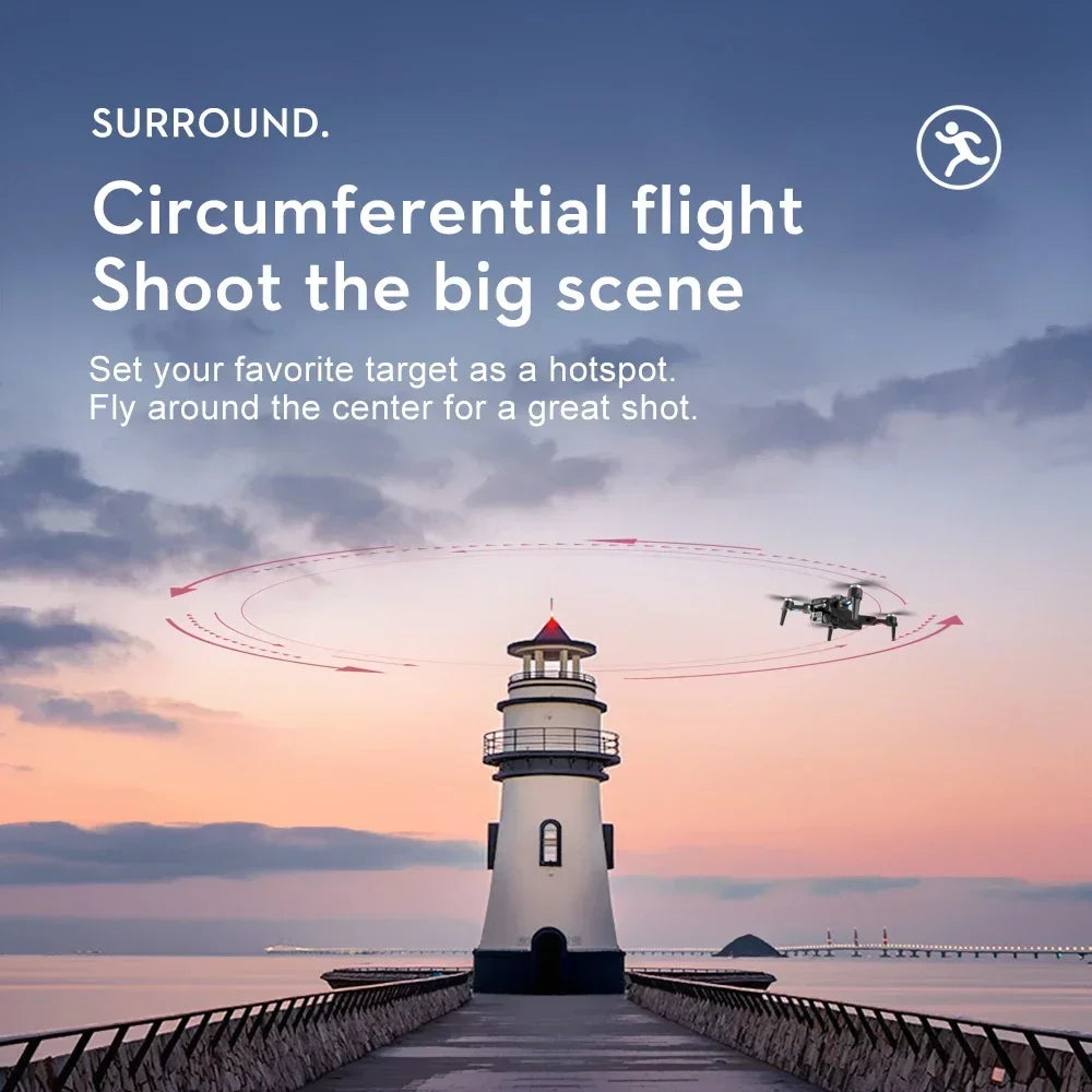 2025 New S2S Drone 8K Professional HD Dual Camera Brushless Obstacle Avoidance Aerial Photography Foldable Quadcopter Toys Gifts