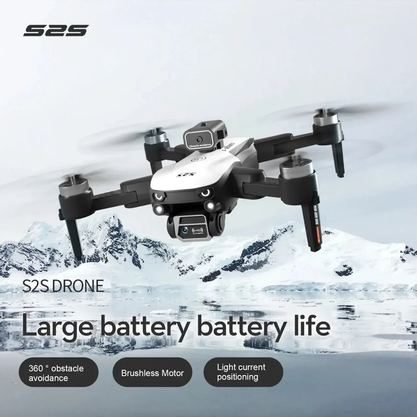 2025 New S2S Drone 8K Professional HD Dual Camera Brushless Obstacle Avoidance Aerial Photography Foldable Quadcopter Toys Gifts